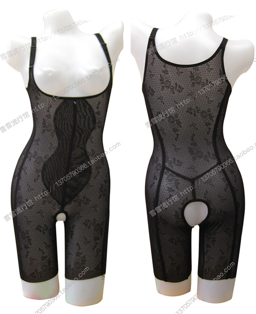 Ultra-thin seamless spaghetti strap open-crotch one piece shaper