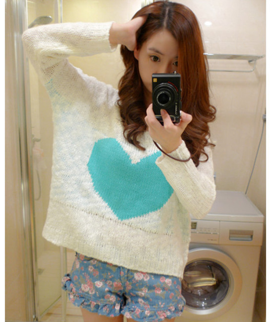 Ultralarge 2012 of love irregular batwing sleeve sweater