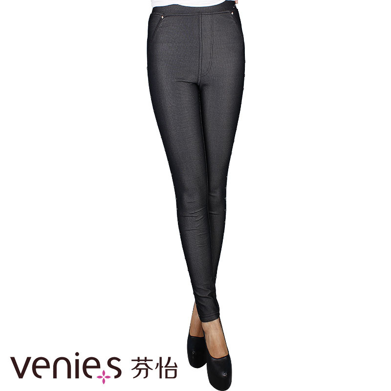 Underwear autumn and winter plus velvet thickening thermal pencil all-match trousers 3582