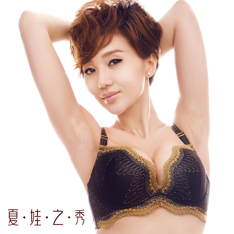 Underwear gold leopard print lace bra decoration noble 8823 push up