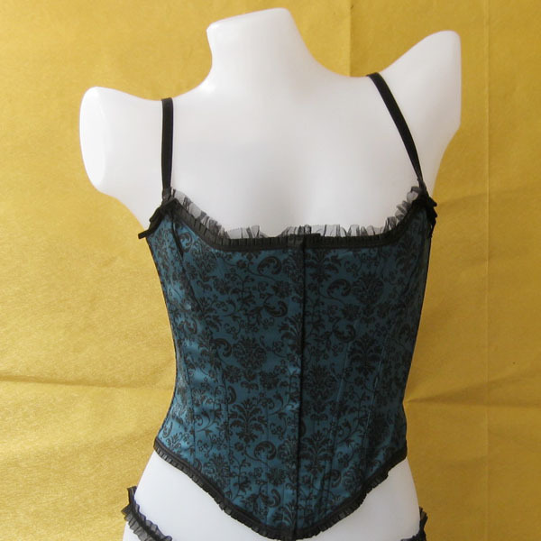 Underwear noble and elegant silk side front button back strap corset cummerbund s m l jy015