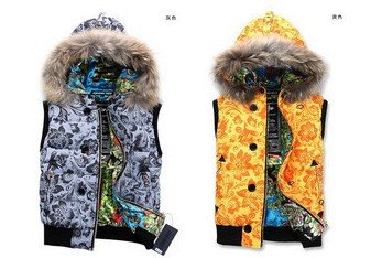 Unisex fashion down warm jacket vest (XS--XXL Free Shipping)