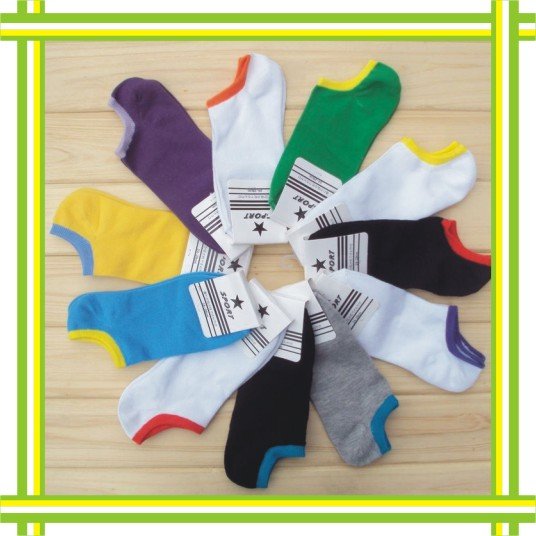 unisex thin Cotton low cut socks athletic summer  soft light (S-022