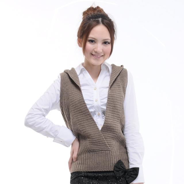 Uslonsrd 2013 spring with a hood vest female sweater vest sweater vest