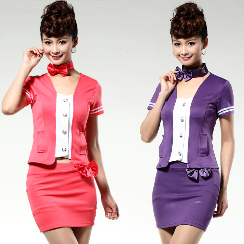 V136 work wear ktv work wear stewardess clothing fashion set