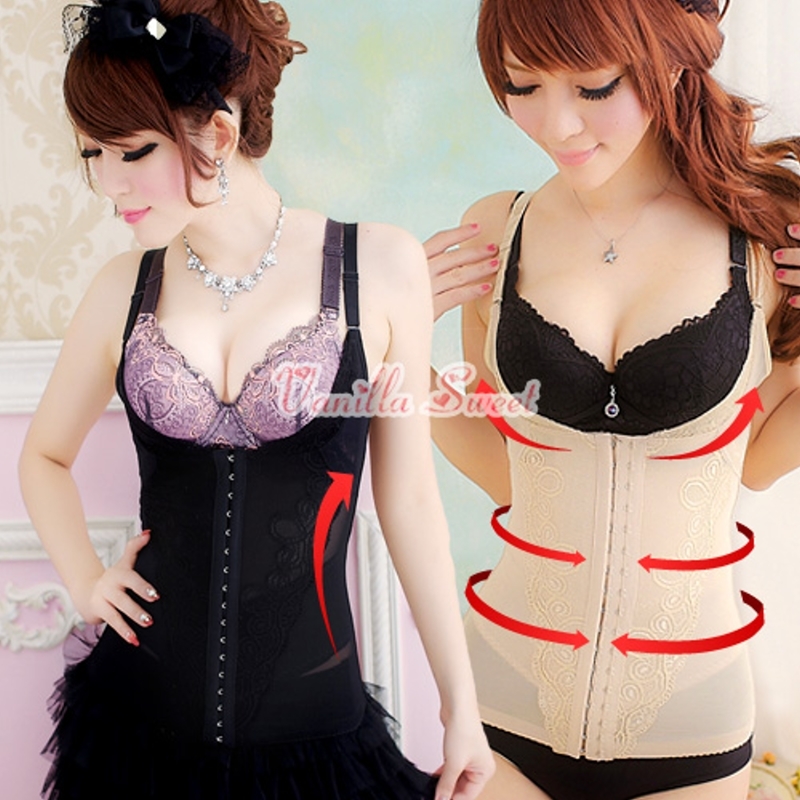 Vanilla engineries corselets sweetheart beauty care long the chest buckle body shaping belt clip vest