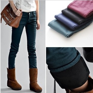 velvet boots trousers pants thickened warm pencil pants jeans