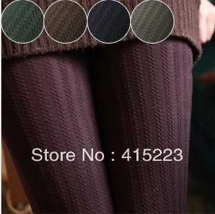 Velvet socks bars twisted jacquard pantyhose stockings female