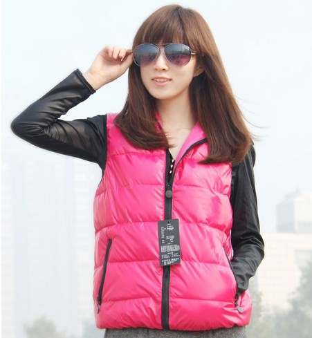 Vest female 2012 thickening down cotton vest female cotton vest