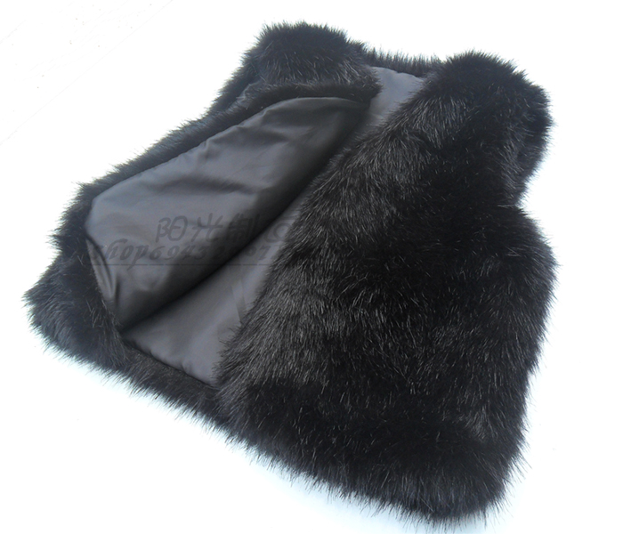 Vest fur vest imitation mink short design customize faux fox fur