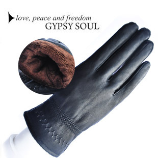 Vintage 2011 autumn and winter quality sheepskin gloves genuine leather gloves thermal st520