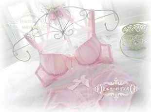 Vintage cake ruffle lace push up underwear small bra set sexy bra