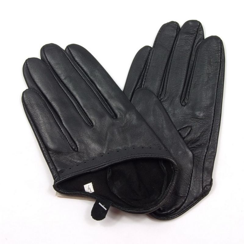 Vintage sexy leather gloves women's black mini gloves queen gloves