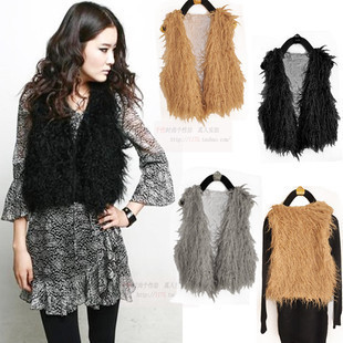 Vivi faux sheep wool vest fur jacket women's vest women's vest