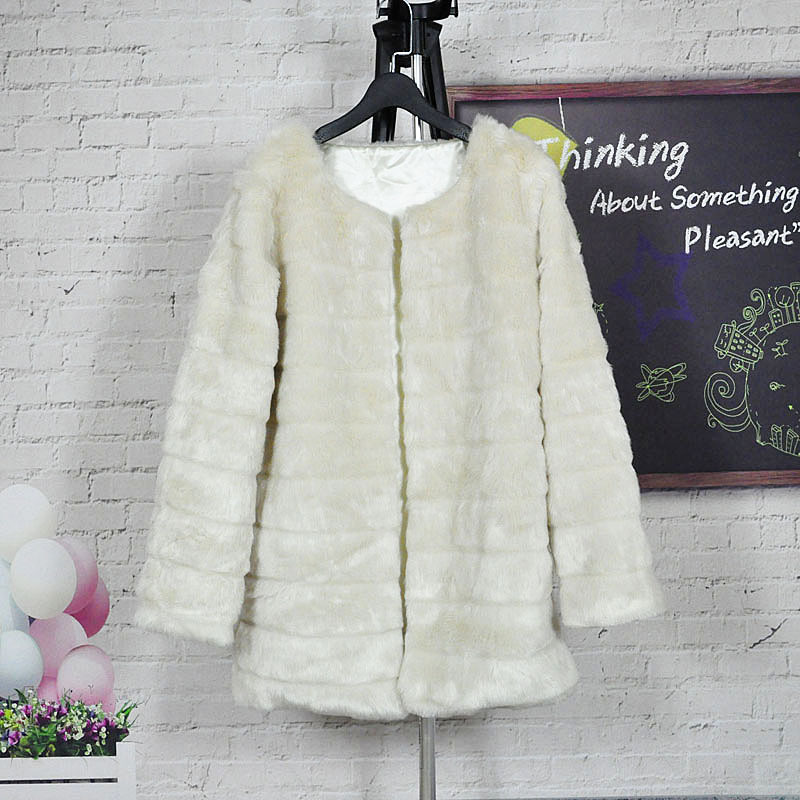 Vivi fur coat cute overcoat outerwear overcoat female winter