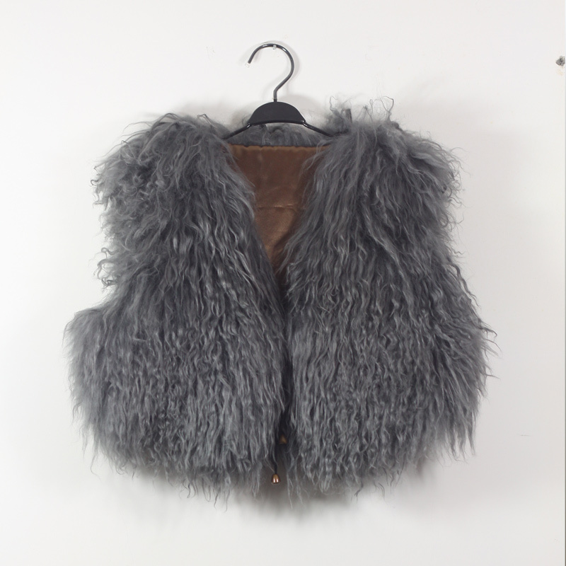 Vivi star style 2012 badge beach wool fur vest wool fur vest