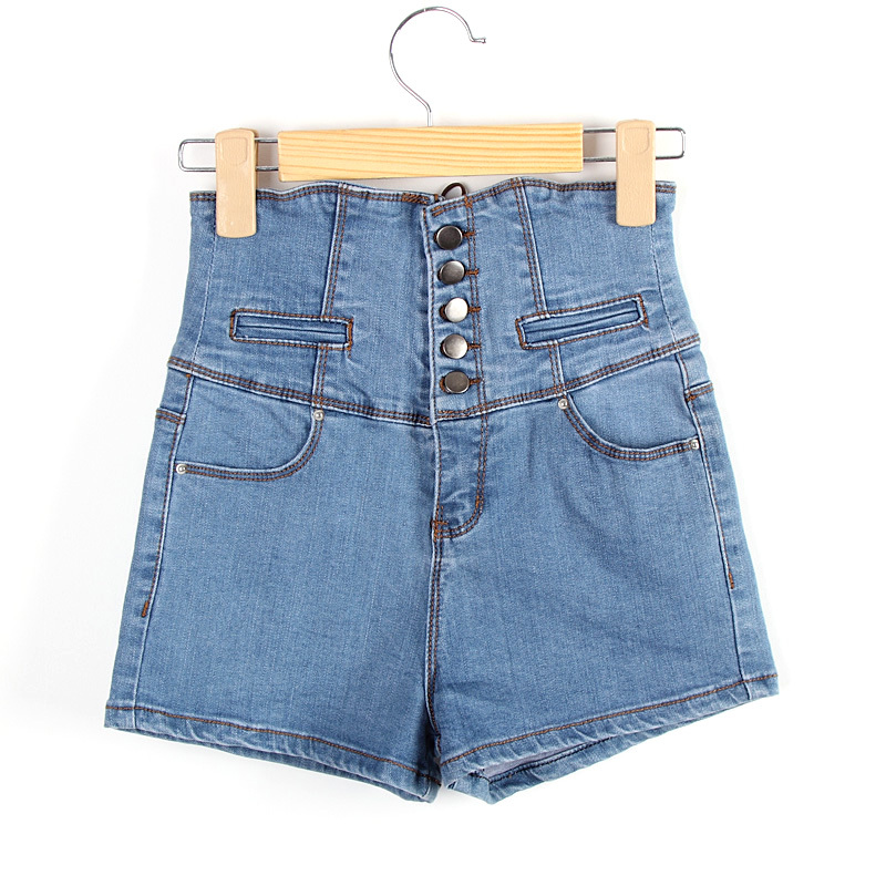 Vivi vintage high waist denim shorts tight women's casual shorts 2013 spring and summer