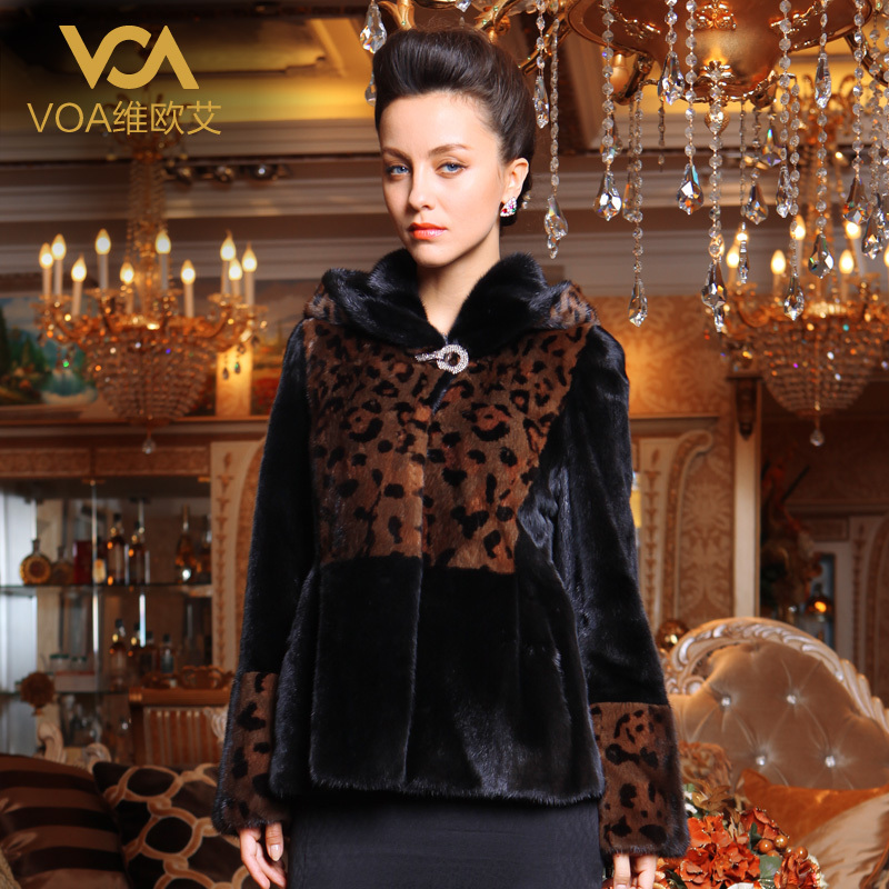 Voa 1 mink limited fur overcoat j-gr10-ch052f