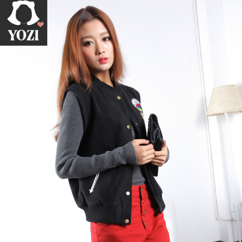 W.ZXS 2013 spring women's stand collar sleeveless nerong tooling vest outerwear female zd160