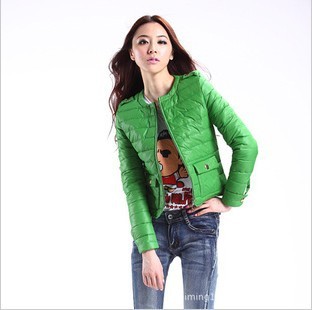 W.ZXS SUPER DEAL FREE SHIPPING 2012 autumn and winter down coat female thin short design candy color Women down coat YYR05