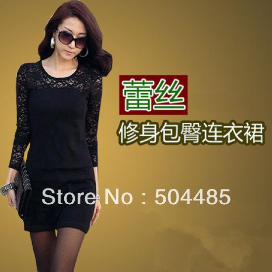 [W571] 2013 fashion sexy costume,round neck dress,club wear,lace dresses,princess dress FREE SHOPPING