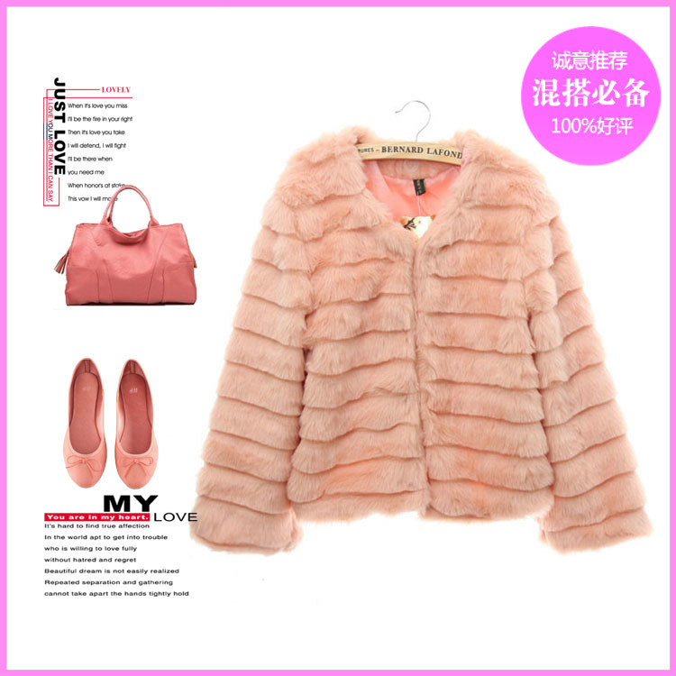 Wadded jacket fur coat short design fur coat 2013 new small fur coat women's wadded jacket