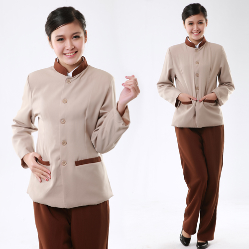 Wanjia pa uniforms female clothes work wear autumn and winter cleaning services