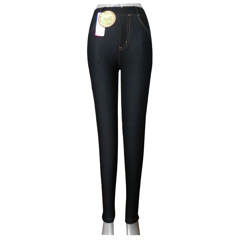 Warm pants female plus velvet thickening denim legging pants autumn and winter hot-selling 8224