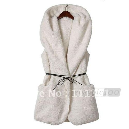 White/Black/Grey Casual Hooded Hoodie Winter Top Vest Coat Jacket Outwear