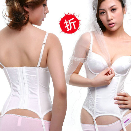 White bra straps thin body shaping bodysuit beauty care abdomen drawing slimming clothes shapewear