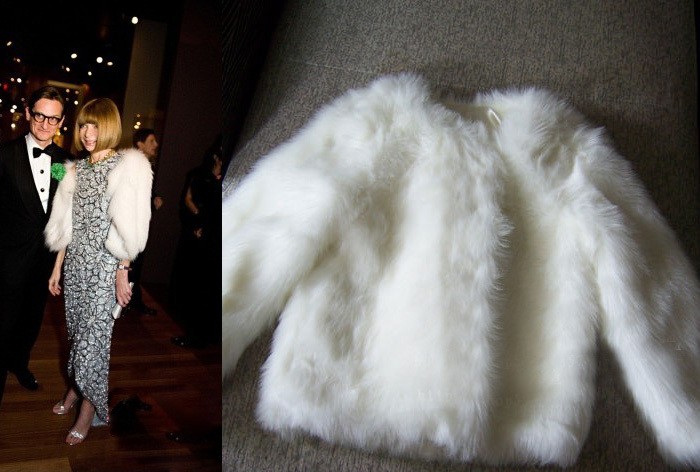 White Faux Fux Coat Three Quarter Sleeve Winter Women's False Fur Short Overcoat Jacket Free Shipping