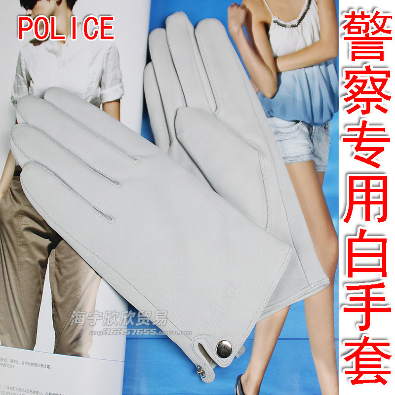 White gloves quality suede full leather winter thermal male women's velvet lining genuine leather gloves