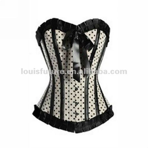 White Spandex / Polyster Sexy Lingerie Corset Summer Dresses For Women CS0032