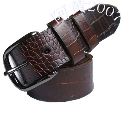 White women's cowhide belt fashion Women genuine leather strap all-match 1212 jeans belt