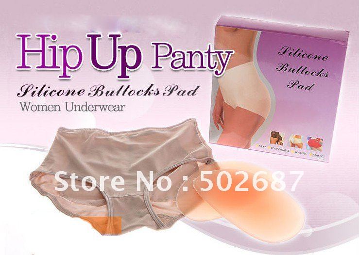 Wholesale 100pcs/lot -Ladies Sexy Hip up panty,Hip enhancer Shaper Panties with Silicon cushions,Women underwear free shipping