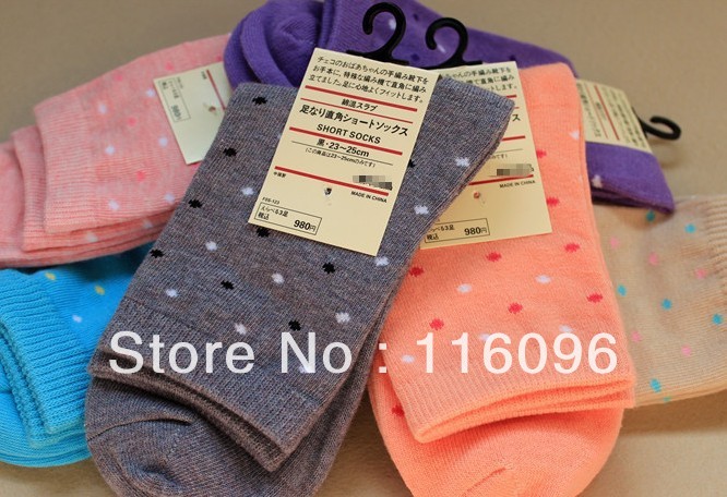 Wholesale 10pairs/lot wowen cotton socks classic colorful lady socks free shipping