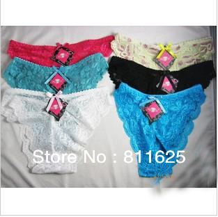 Wholesale 10pcs/lot 5 Colours Sexy Lady's   Panties Women underwear  Free Shipping