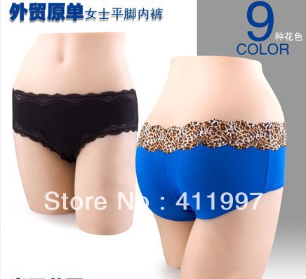 Wholesale 10pcs products trade original single pants sexy lace splicing female straight Angle pants - 6422-6424