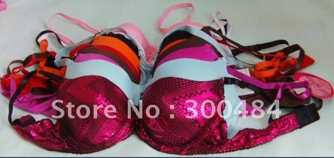 Wholesale - 120pcs /lot Women's Sexy Lace bra 38C 38D 40C 40D 42C 42D 44D,mix colour fgh7