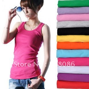 wholesale 20 pcs/lot high quality young ladies's vest ,cotton vest,Render vest freee shipping