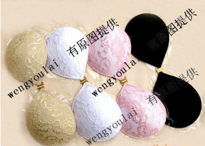 wholesale 2012 lady bra sexy Invisible silicone brassiere Pull cleavage Seamless antibacterial 6pcs/lot  free shipping