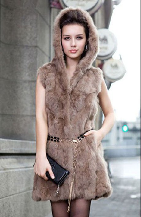 Wholesale 2012 new fur vest jacket a long section of rabbit fur vest jacket # 3983