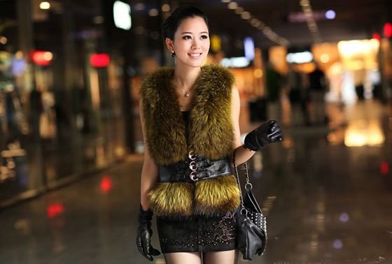 Wholesale 2012 new fur vest jacket a long section of rabbit fur vest jacket # 3986