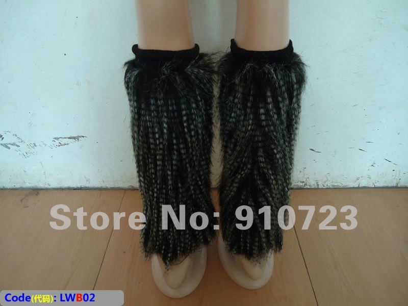 Wholesale -  2012 NEW STYLE Faux Fur Leg Warmers Fashion Women Accessories Boot Foot Cover ApparelFree Shipping