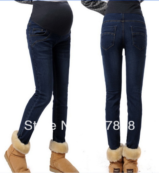 Wholesale - 2013 New Spring Fashion Pencil pants Maternity jeans Pregnant women Jeans Casual Maternity abdominal pants #YZ078