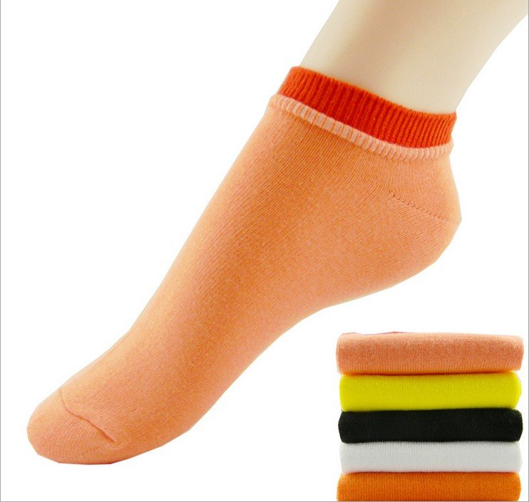 Wholesale 20pairs/lot 100% Cotton Solid Color Ankle Socks Women Free Shipping