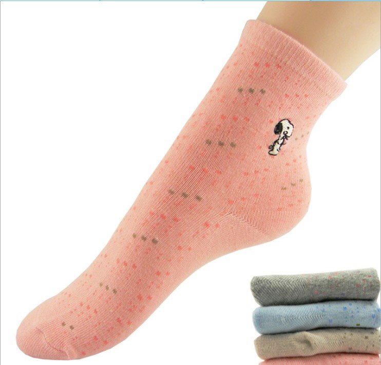 Wholesale 24pairs/lot New Arrival 100% Cotton Cute Socks Women Free Shipping