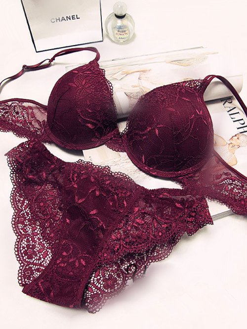 Wholesale 2Colors La sen*a Sexy Lace Bras Sets Grils Lingerie ABC cup Free Shipping