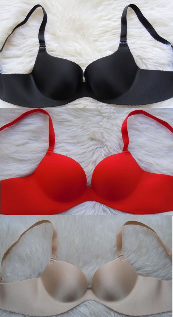 Wholesale 3Colors VS Seamless Solid Color  Bra Push Up Underwear ABCD cup Free Shipping