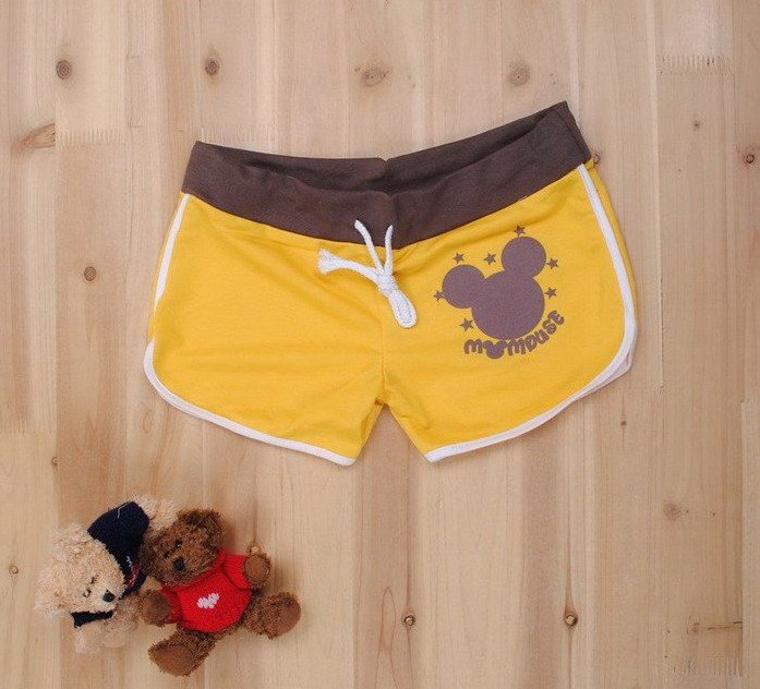 Wholesale 4 colors Mickey Mouse Womens casual shorts,beach shorts,hot pants,free shipping